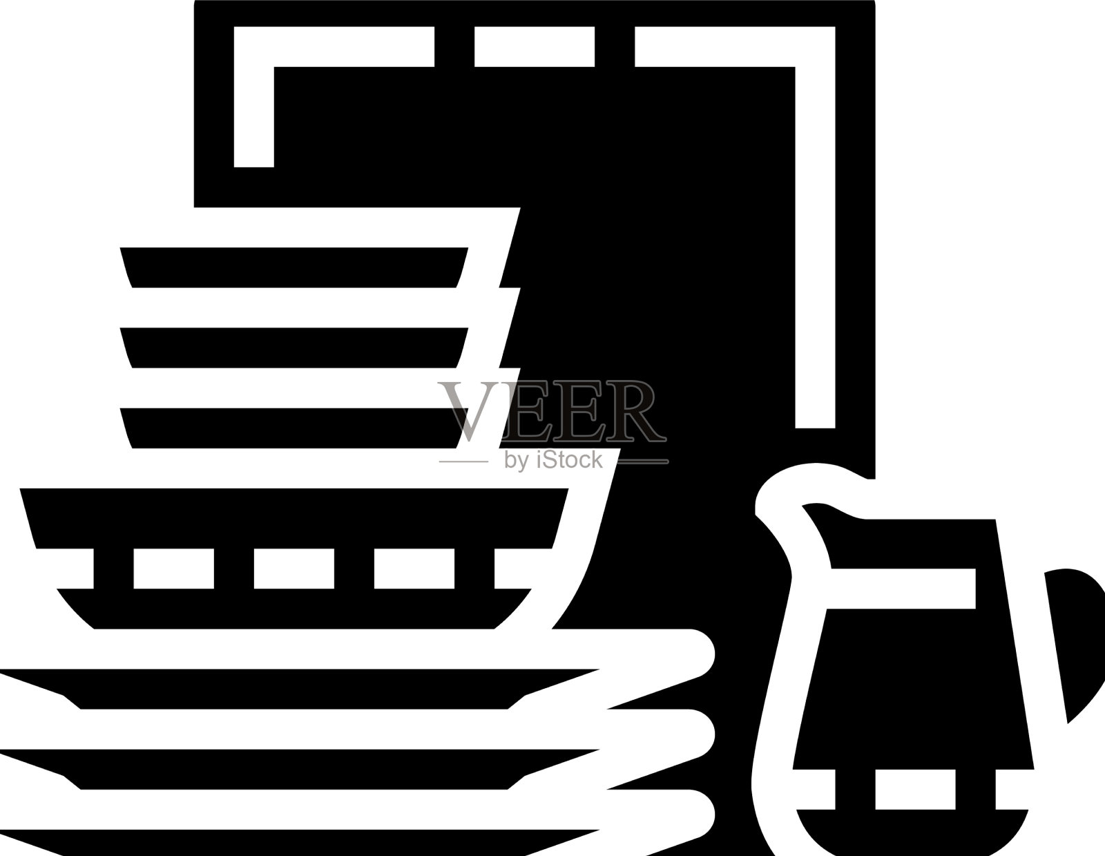 瓷餐具字形图标图标素材