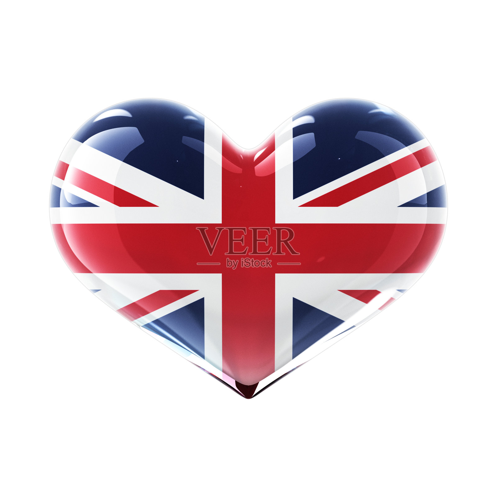 玻璃心旗。英国照片摄影图片