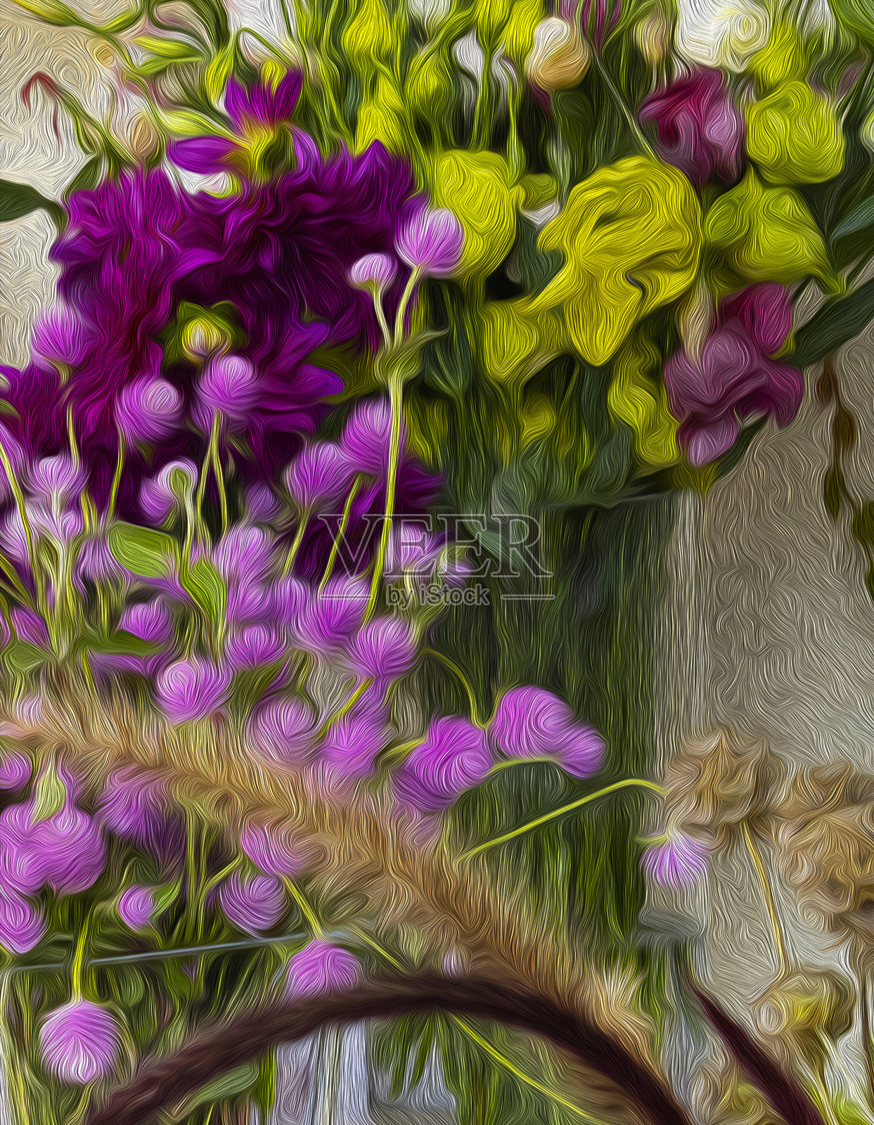 野花花束的创意艺术形象照片摄影图片