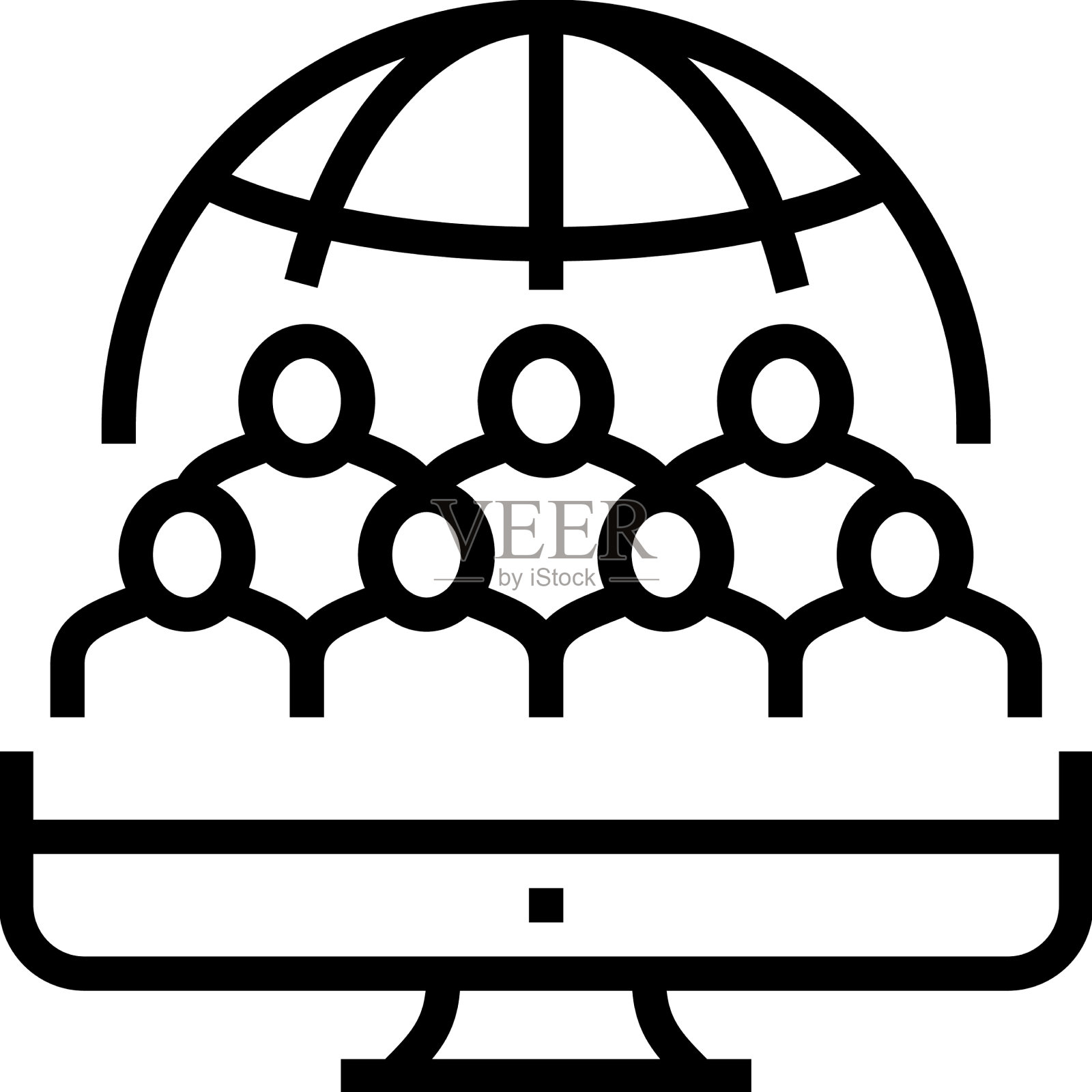 社会反应线图标图标素材