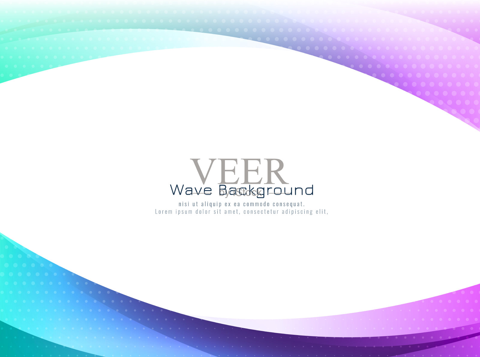 现代时尚多彩的波浪设计背景插画图片素材