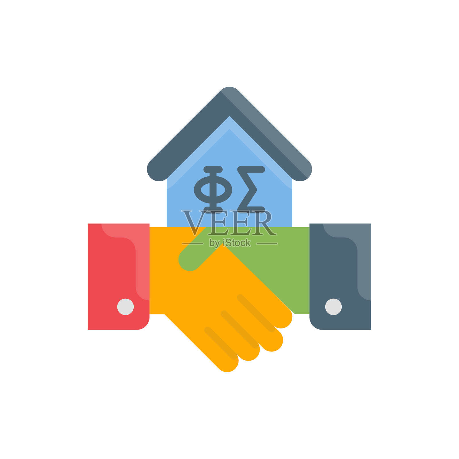 兄弟会向量平面图标设计插图。EPS 10文件在白色背景插画图片素材