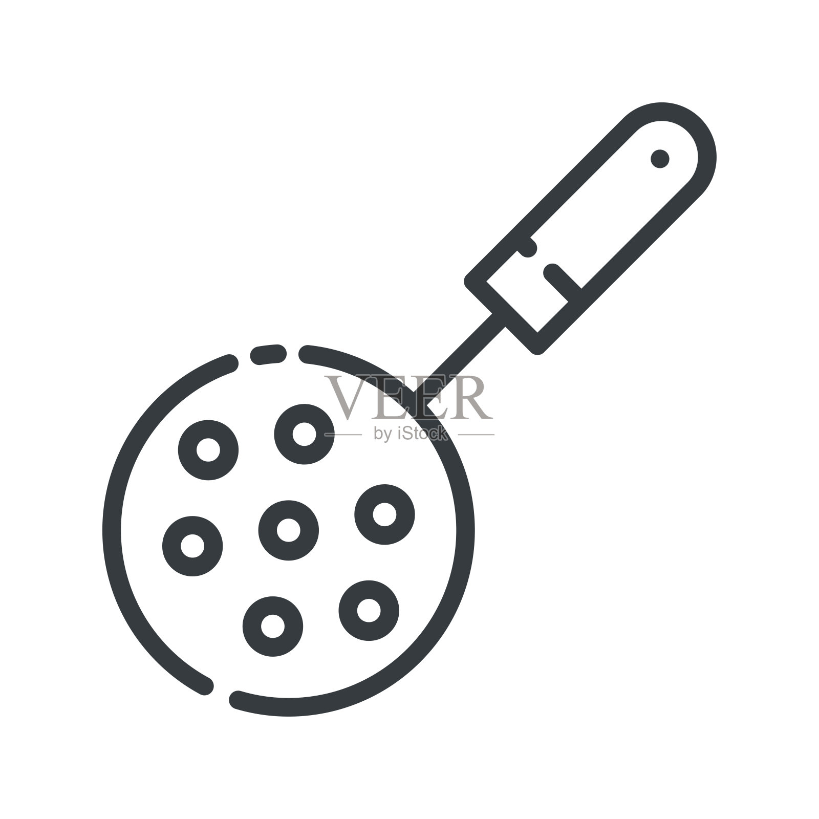 略读矢量线图标孤立在白色透明背景。插画图片素材