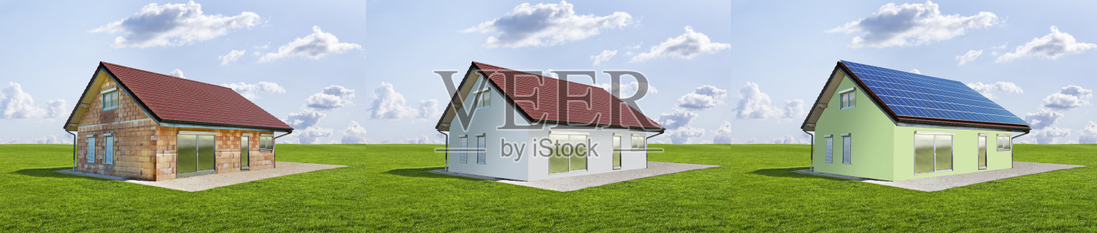 房子从壳到交钥匙房照片摄影图片