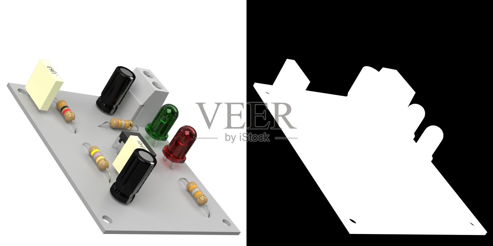 电子电路照片摄影图片