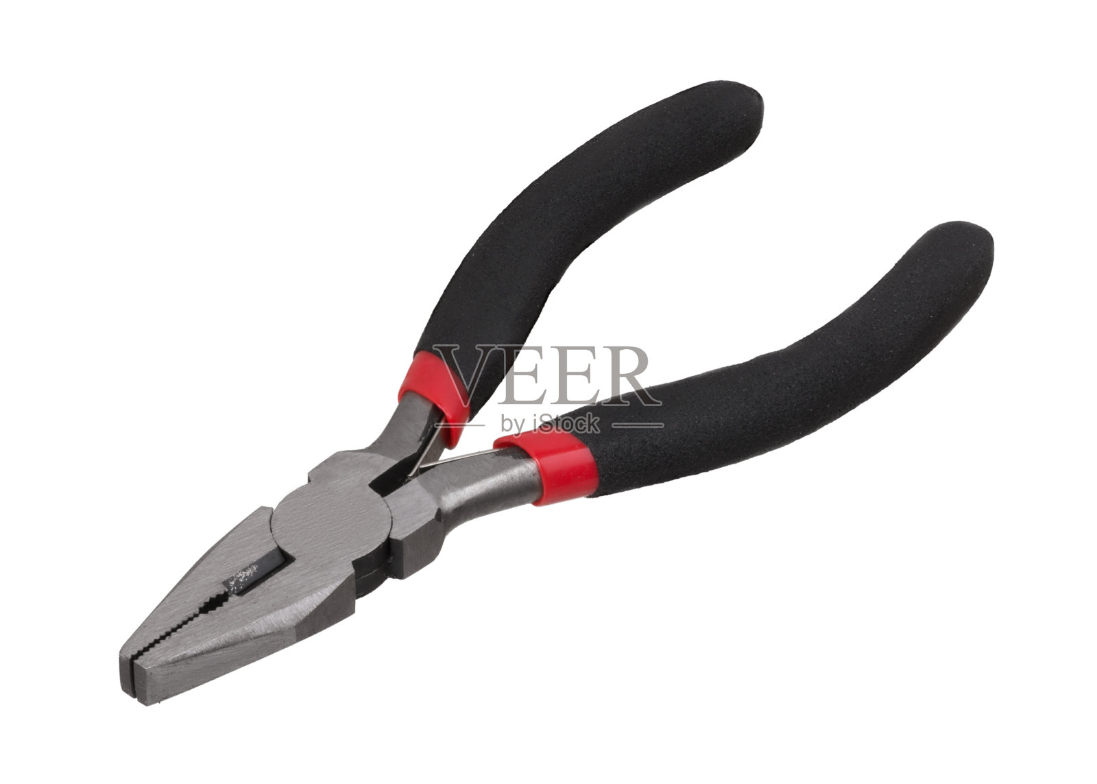 白色背景上的钳子照片摄影图片