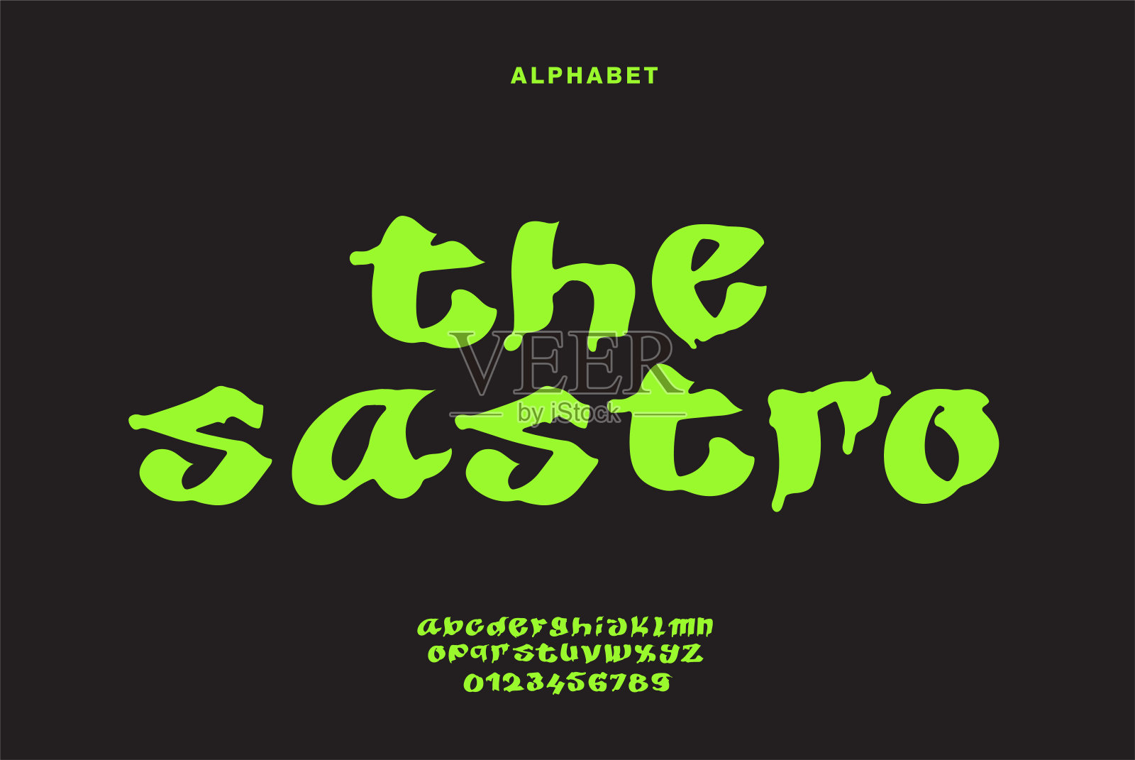 字母现代字母表字体。未来的设计。排版字体定期插画图片素材