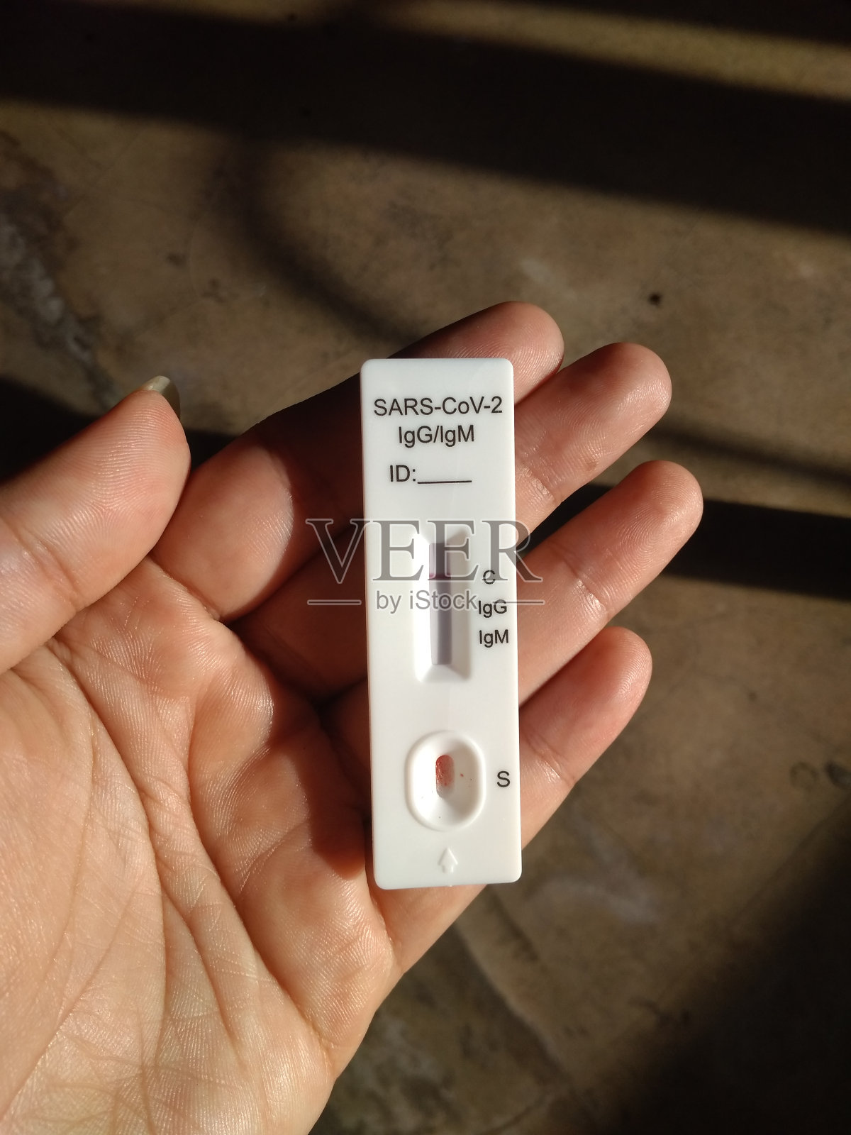 快速检测结果呈阴性照片摄影图片