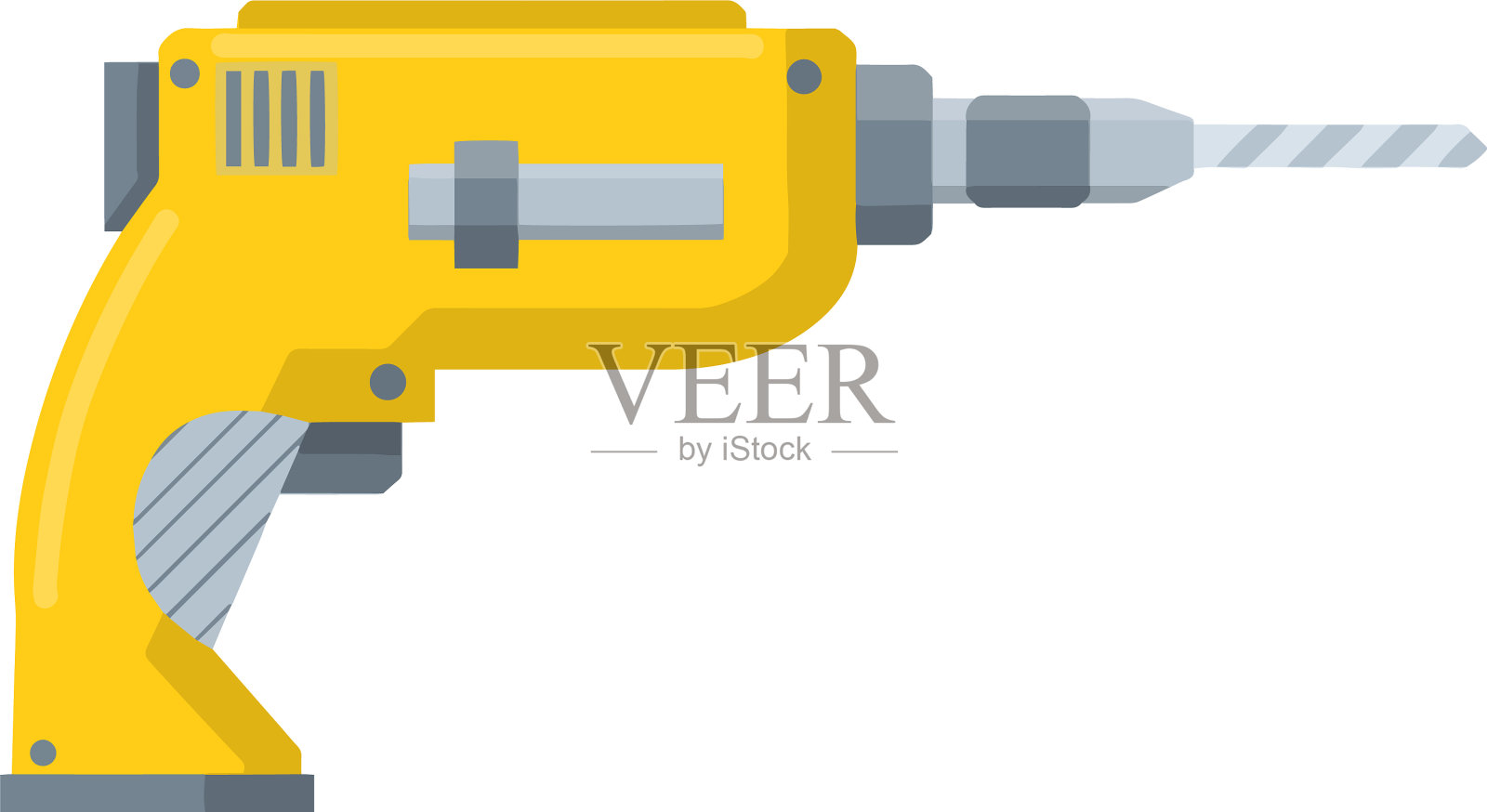 施工人员和工人的钻具设计元素图片