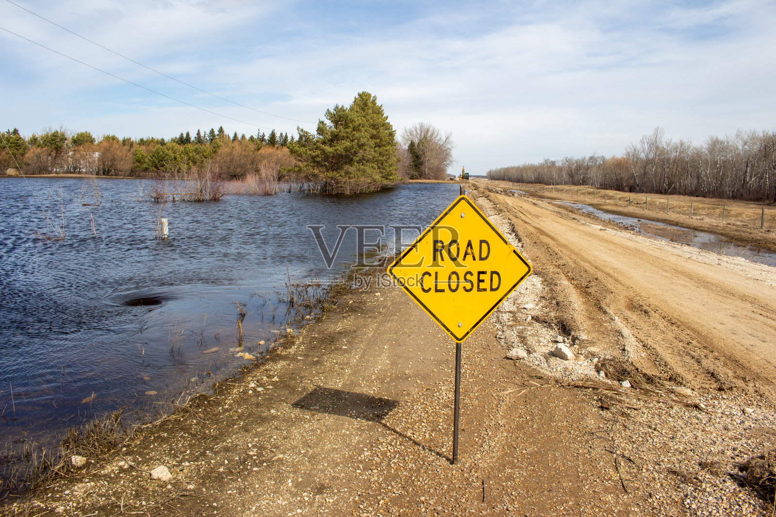 春天的洪水照片摄影图片