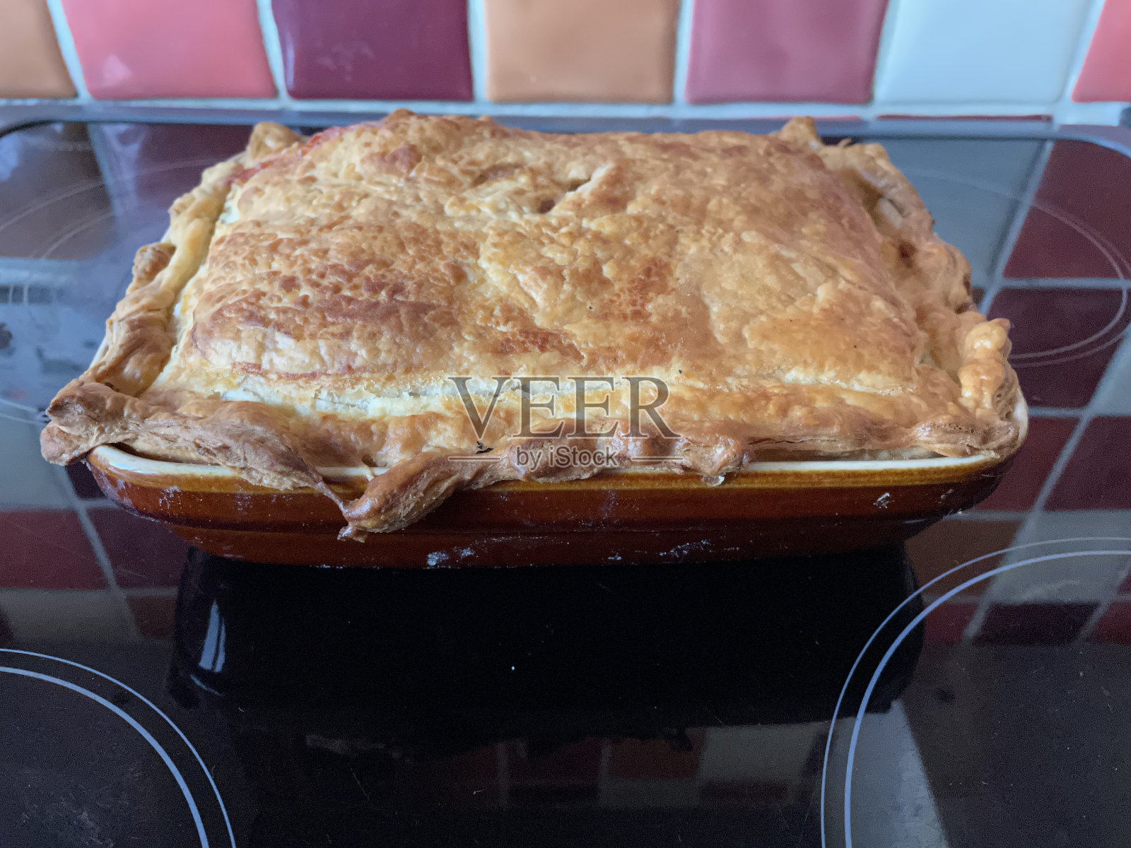 自制的牛排饼照片摄影图片