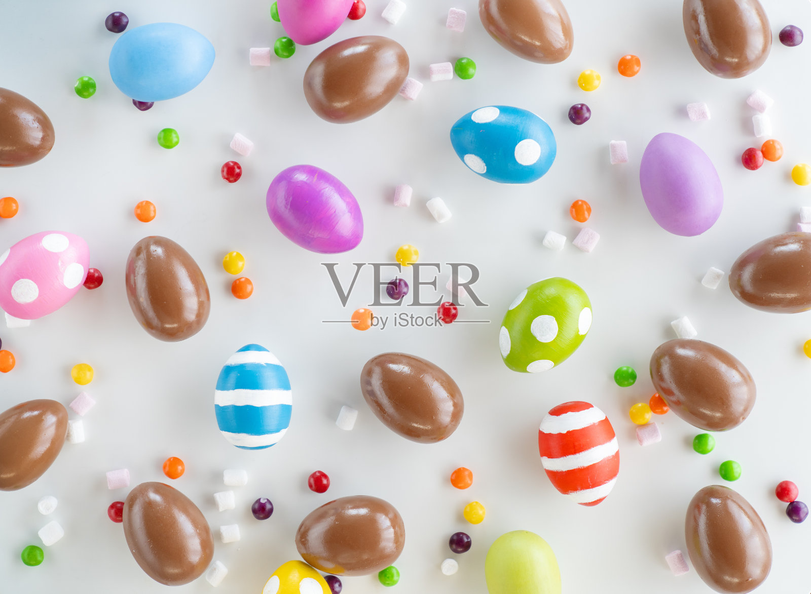 复活节的背景。照片摄影图片