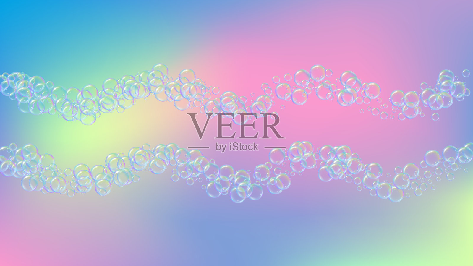 泡沫背景与洗发水泡沫和清洁剂肥皂。3 d vecto插画图片素材