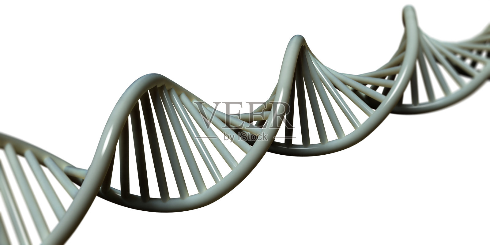 白色背景上的DNA分离照片摄影图片