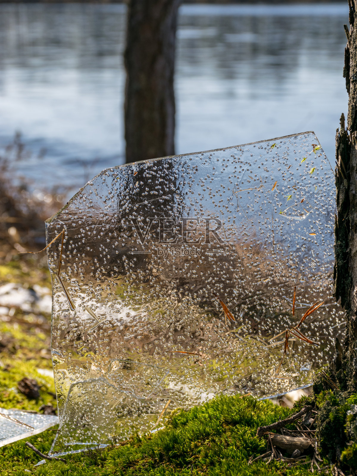 抽象薄冰结构照片摄影图片