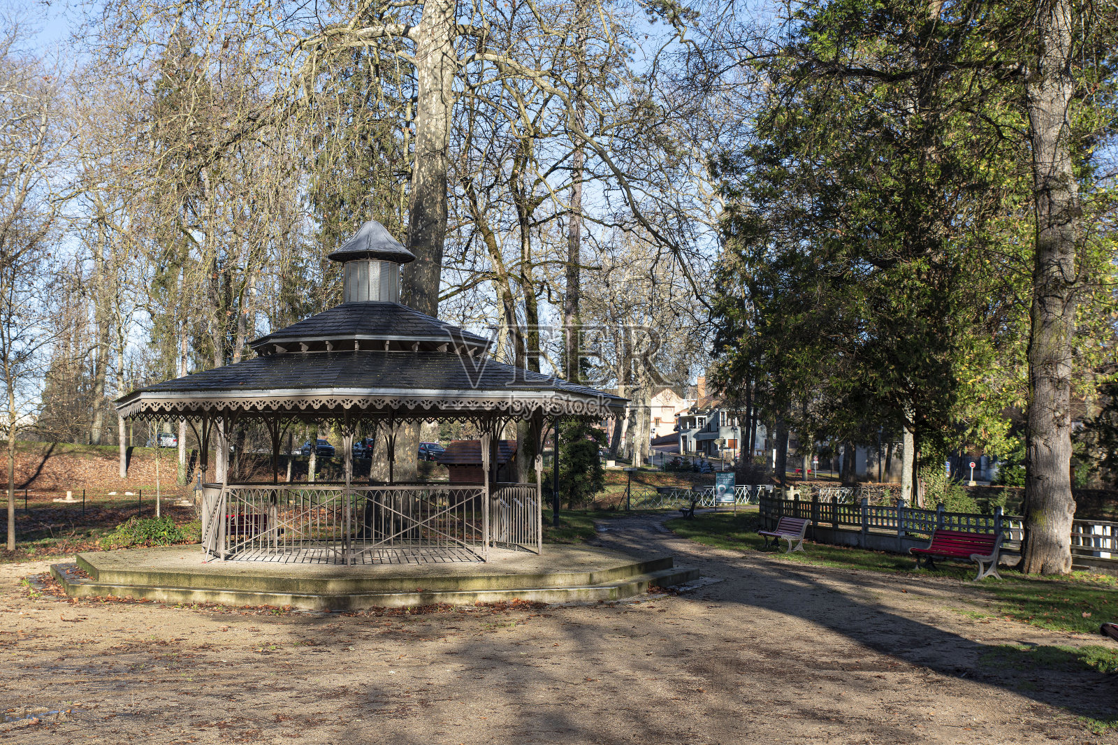 公园里的舞台照片摄影图片