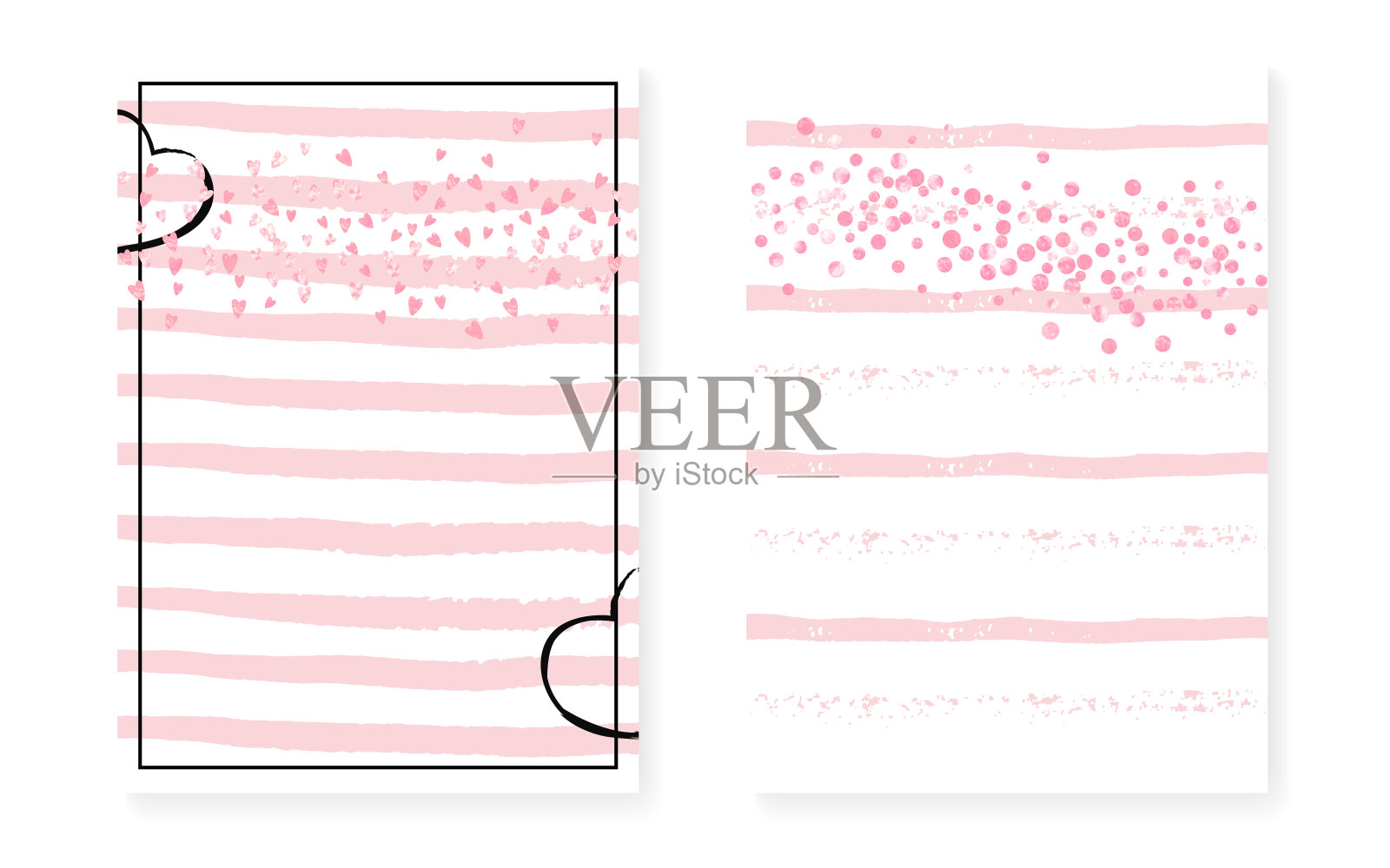 金粉的模式。条纹飞溅的设计。金插画图片素材