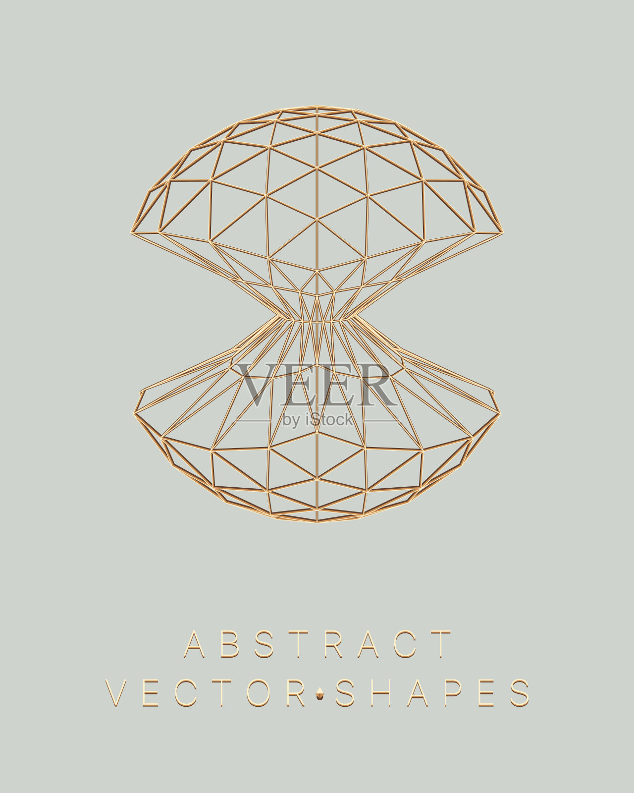 用于设计的几何形状。3 d技术风格。插画图片素材