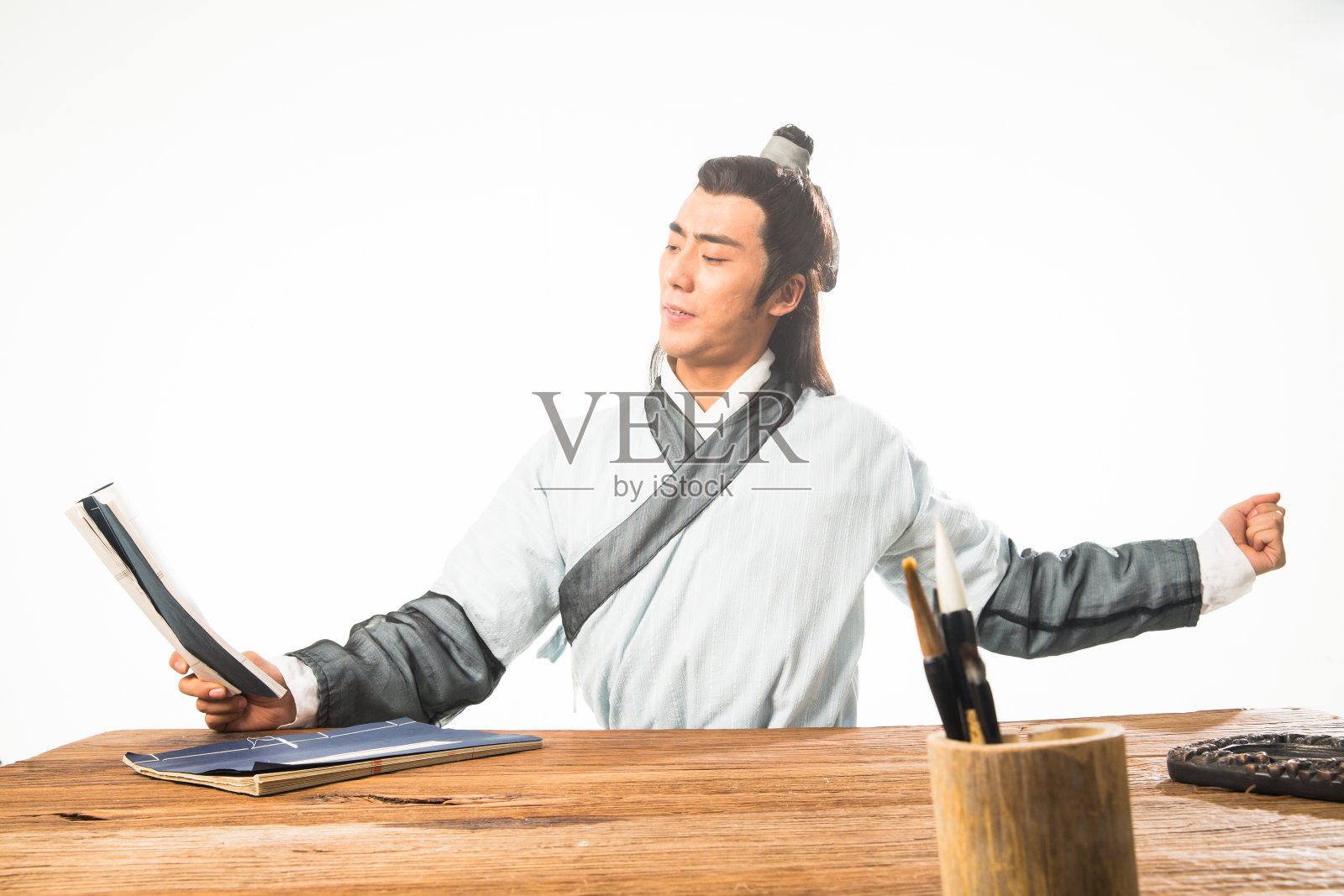 一个书生照片摄影图片