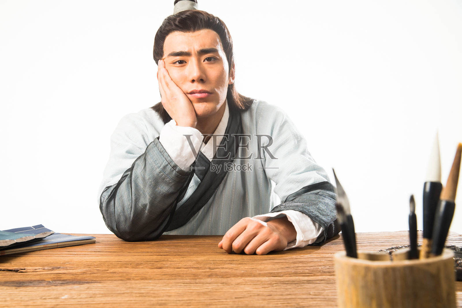 一个书生照片摄影图片