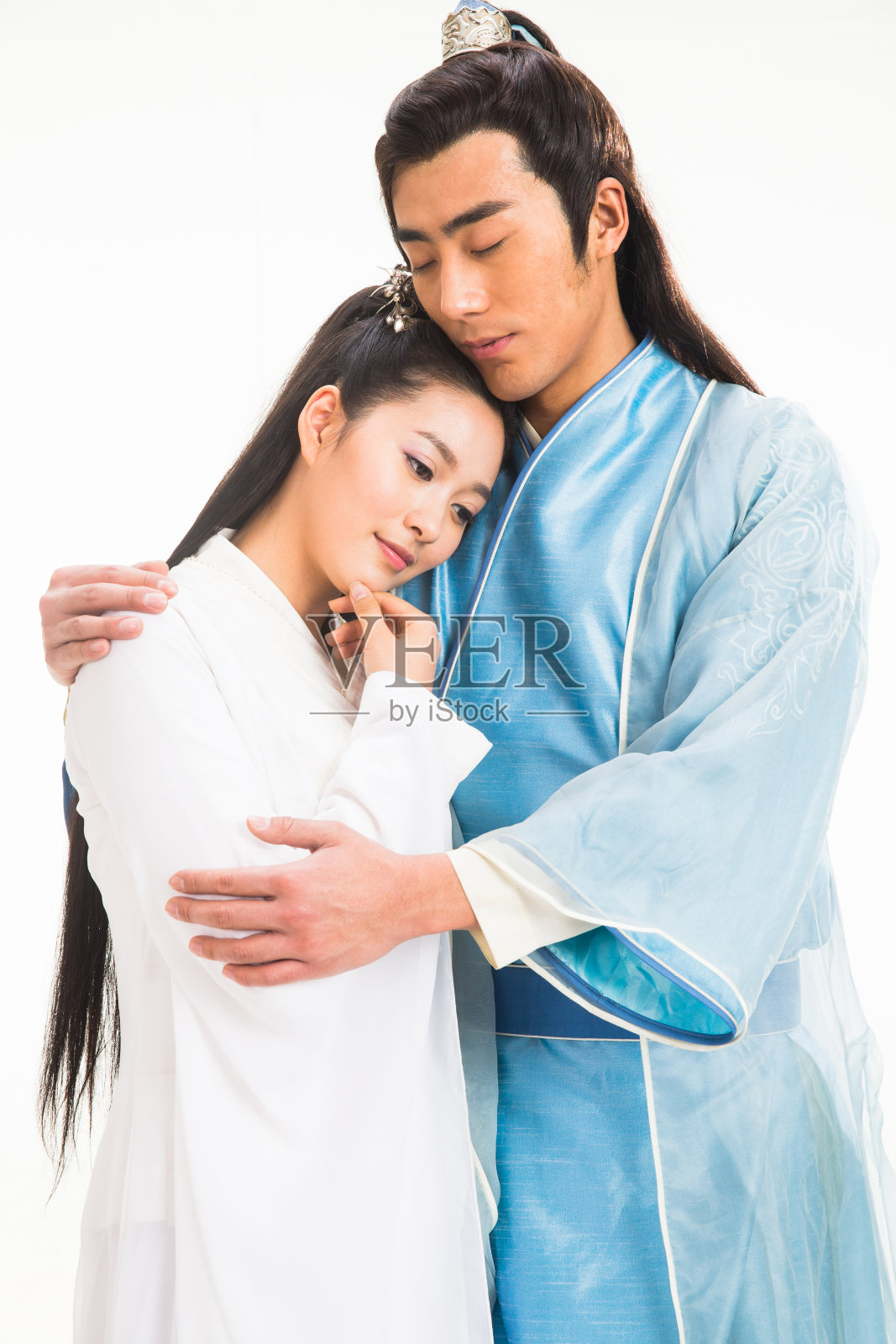 古装情侣照片摄影图片