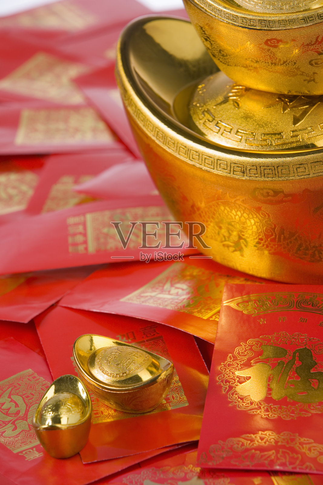 金元宝和红包照片摄影图片