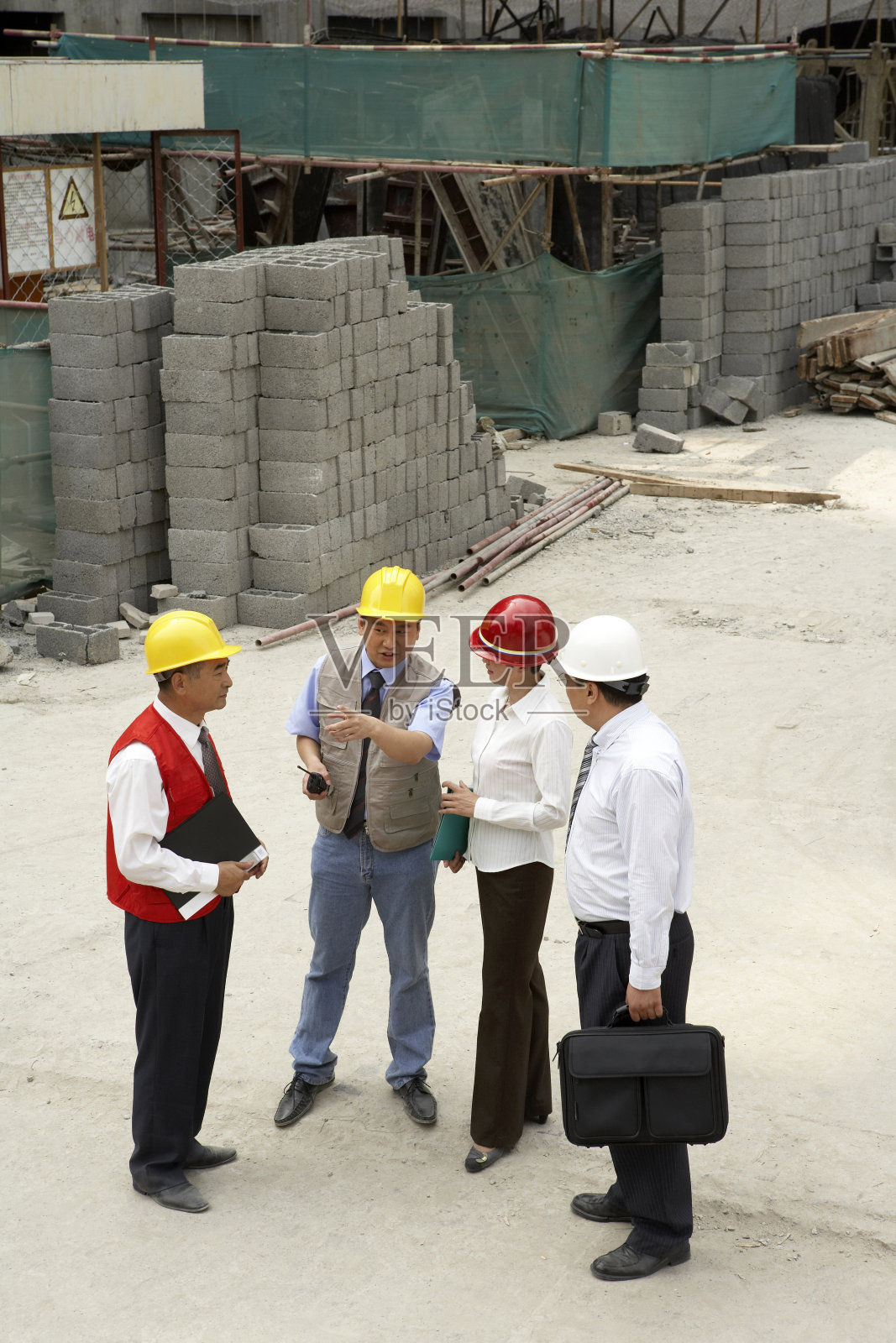 工程师团队在工地照片摄影图片