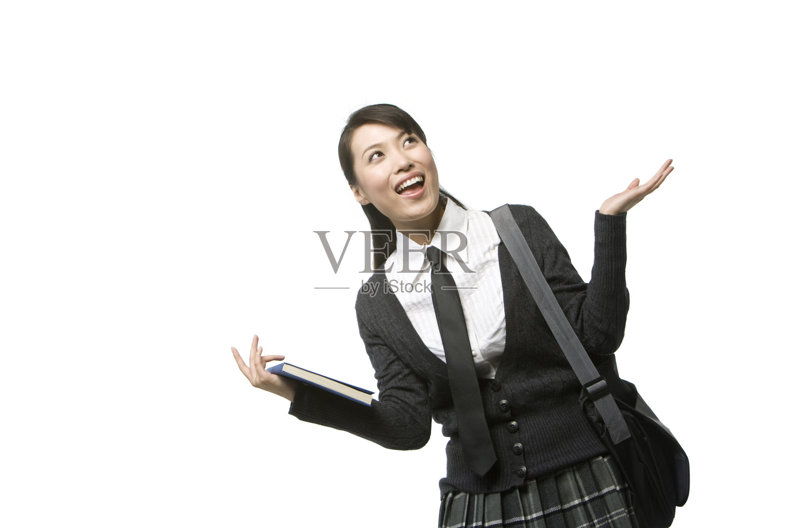 女大学生肖像照片摄影图片