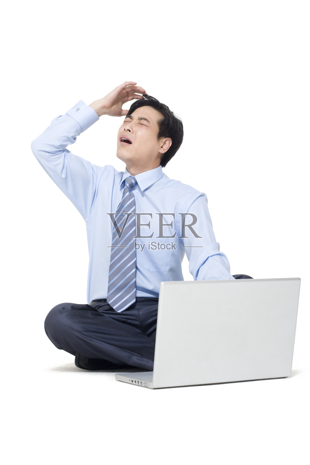 商务男士郁闷照片摄影图片