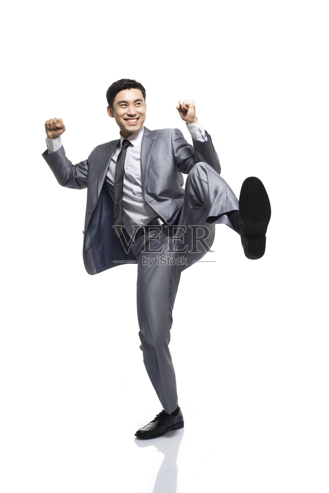 商务男士格斗照片摄影图片