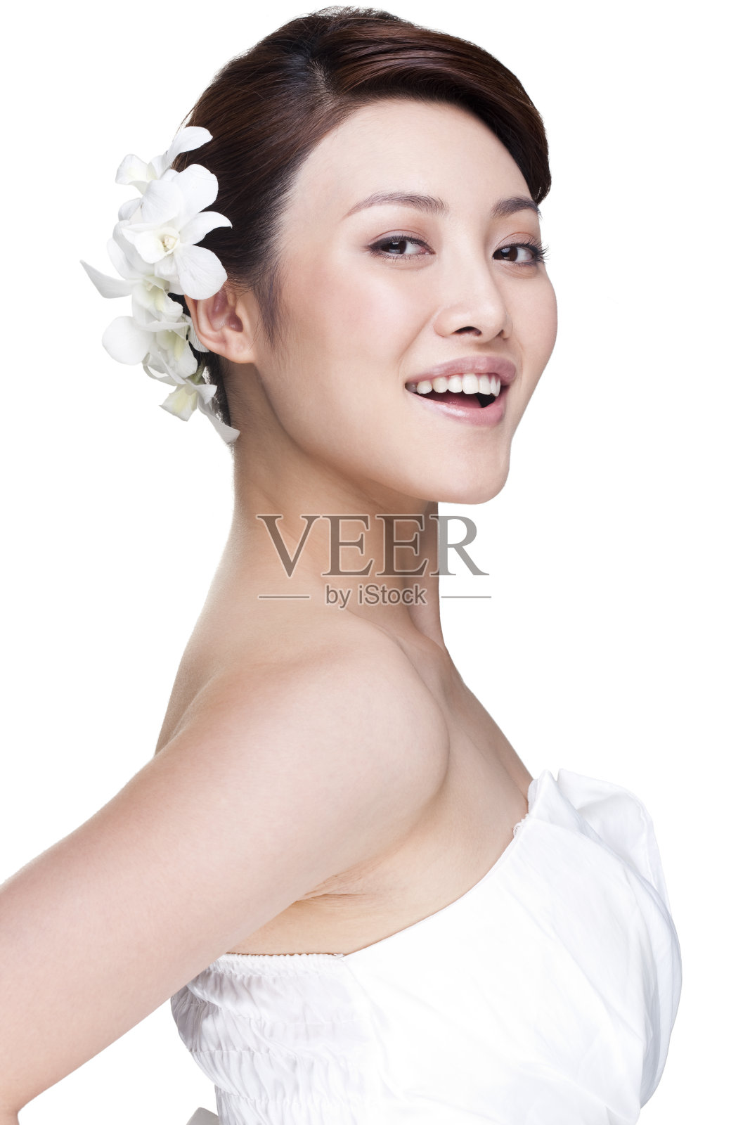 美丽年轻女子肖像照片摄影图片