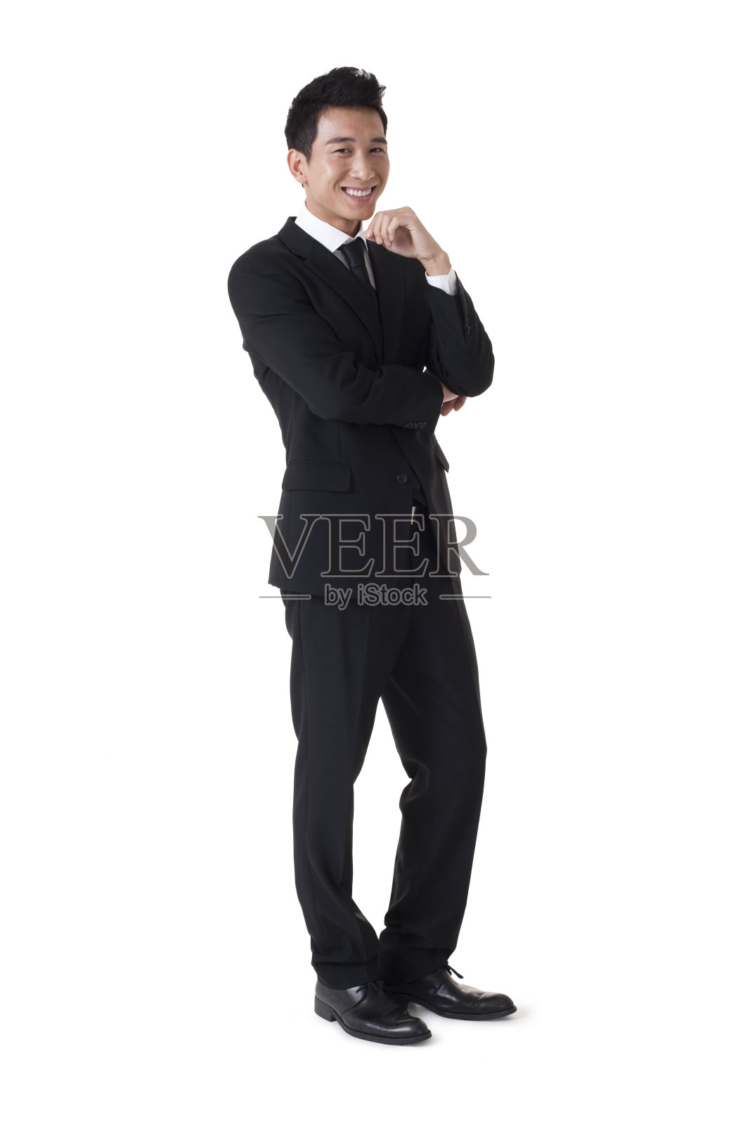 商务人士全身像照片摄影图片