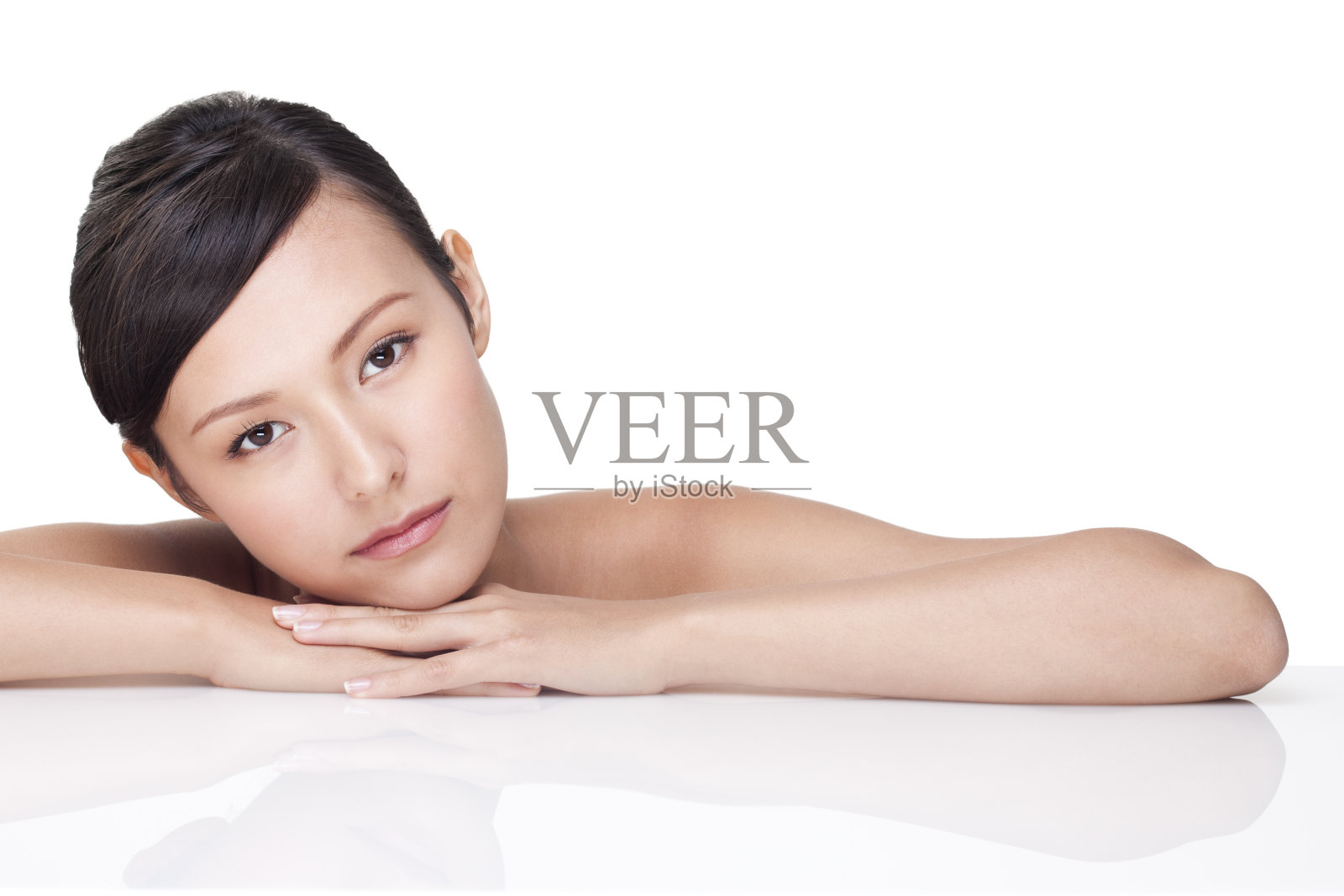 美丽年轻女子肖像照片摄影图片