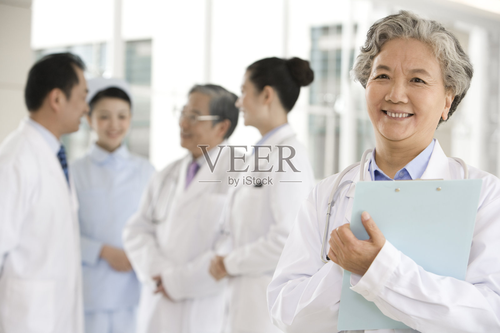 医务工作者群体像照片摄影图片