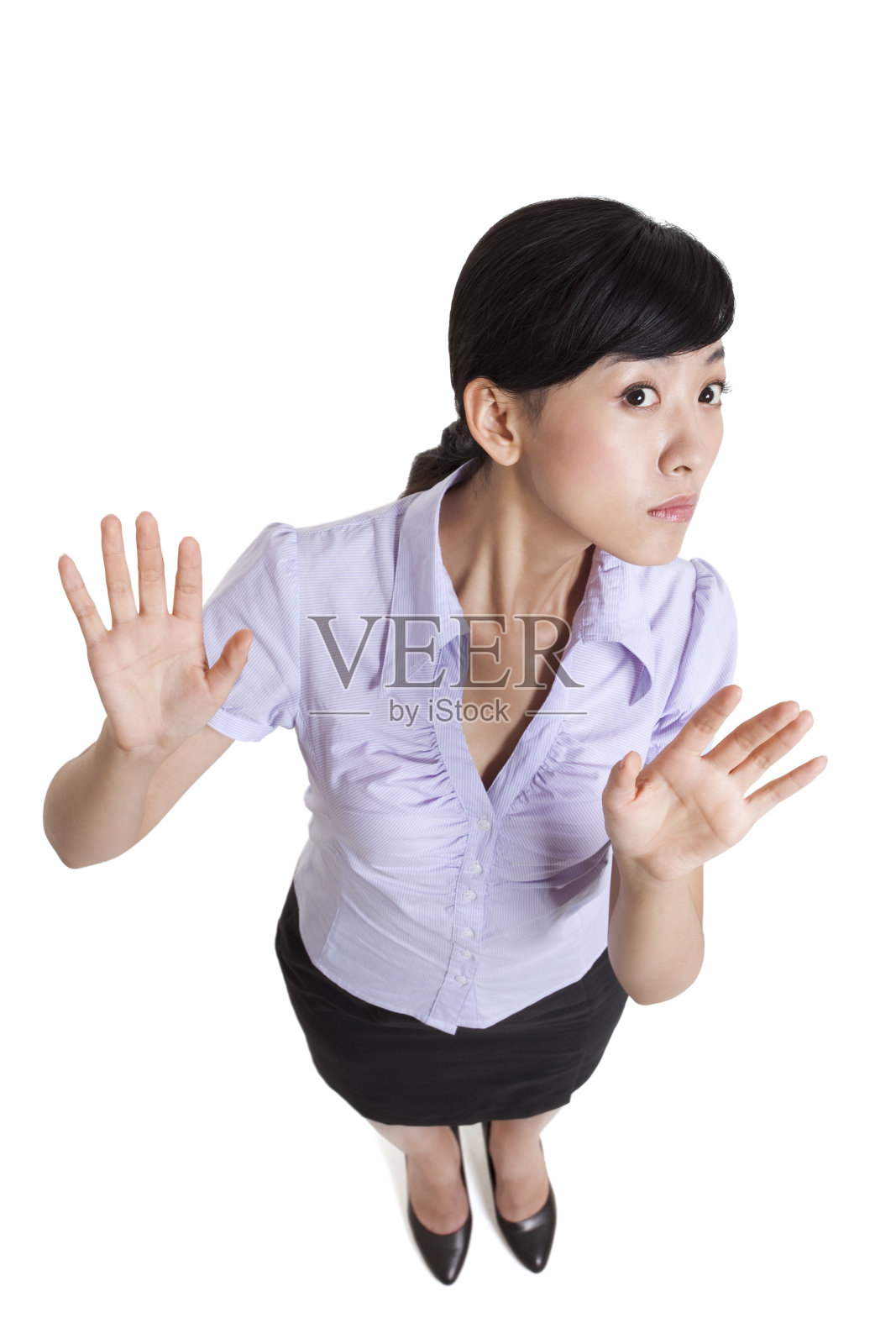 商务女士惊讶照片摄影图片