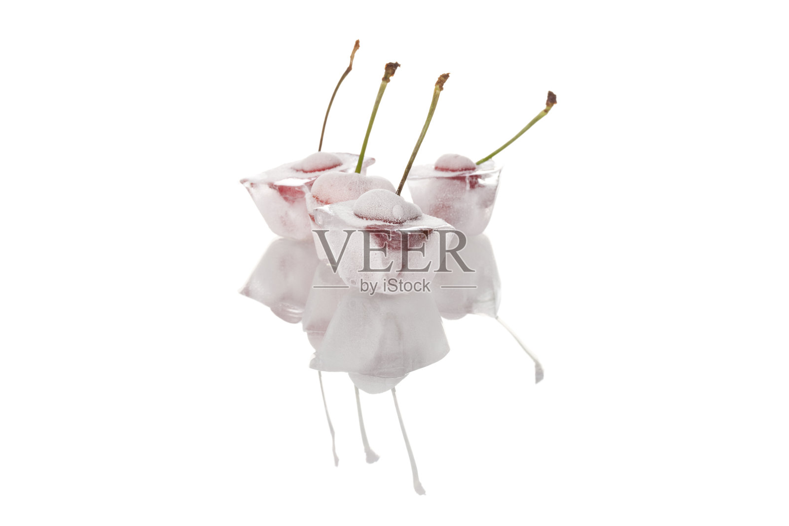 冰冻的樱桃照片摄影图片