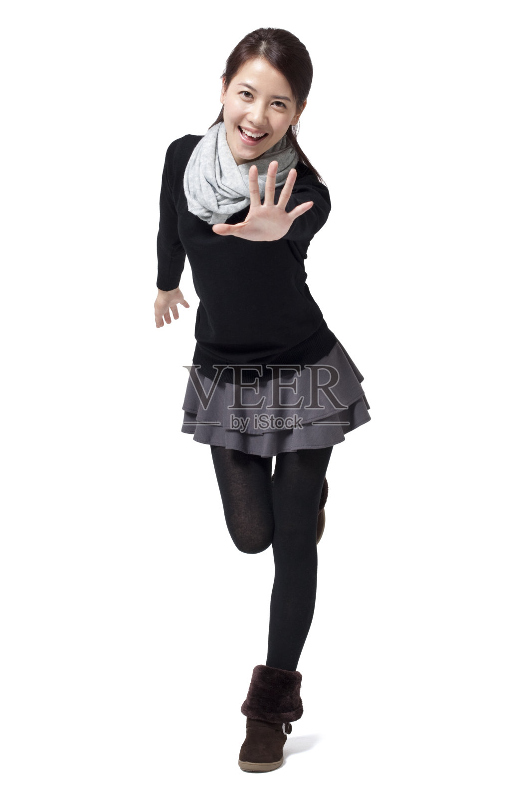 时尚青年女子肖像照片摄影图片