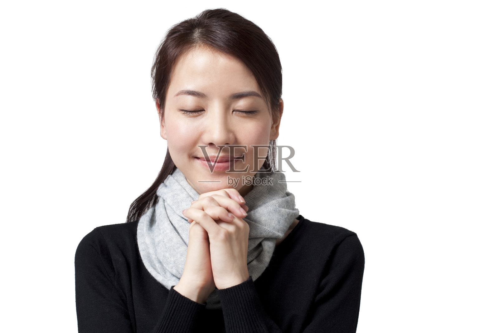 时尚青年女子肖像照片摄影图片