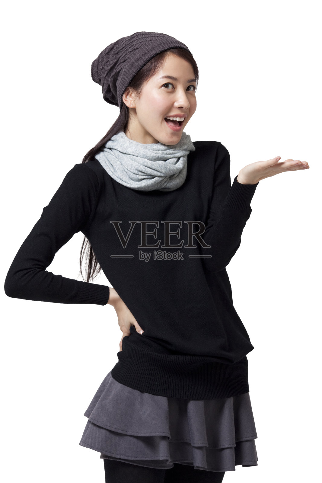 时尚青年女子肖像照片摄影图片