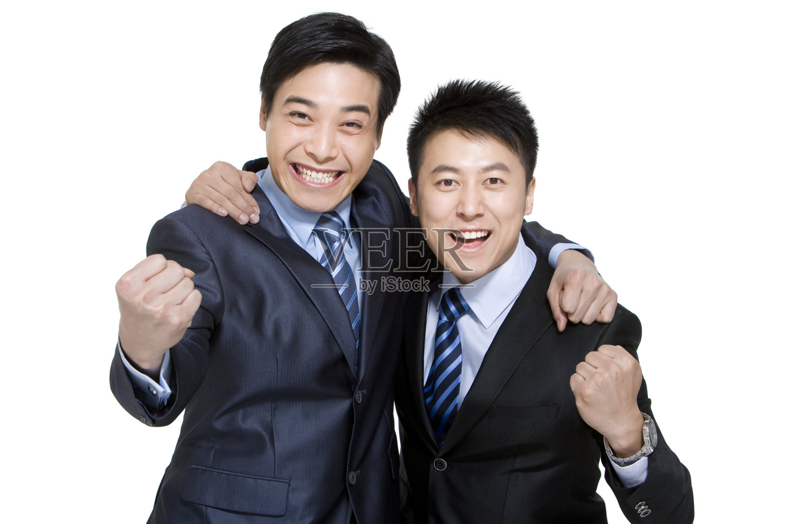 商务男士庆祝照片摄影图片