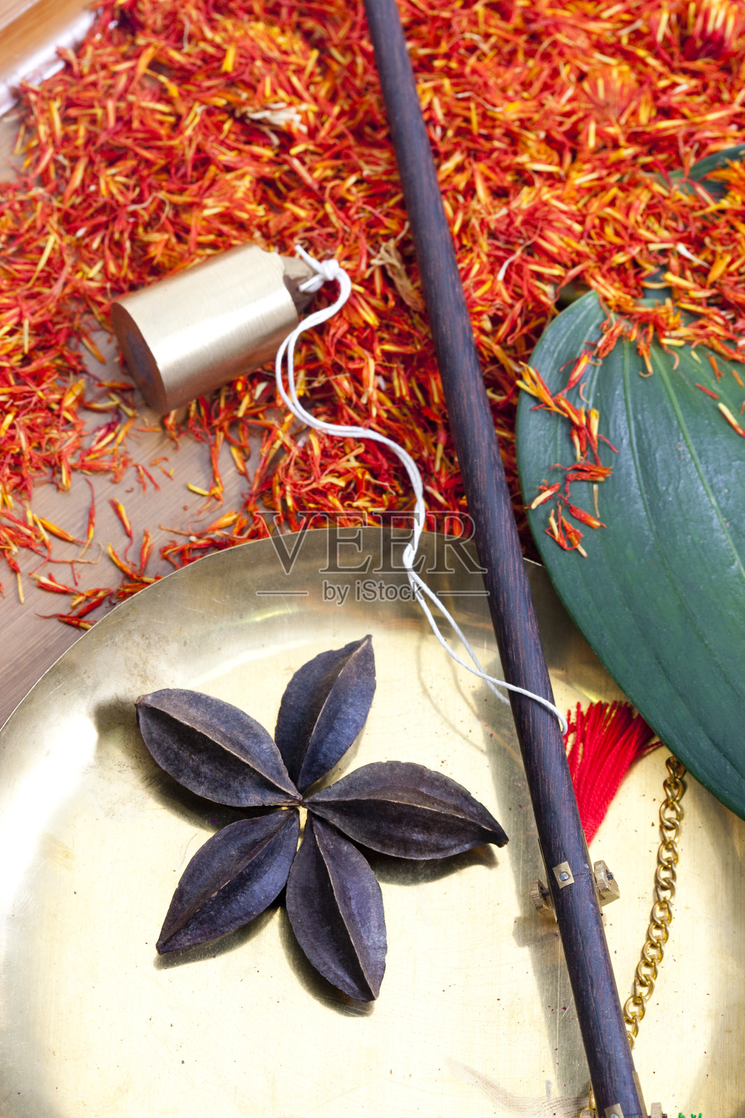 红花、秤砣、通草照片摄影图片