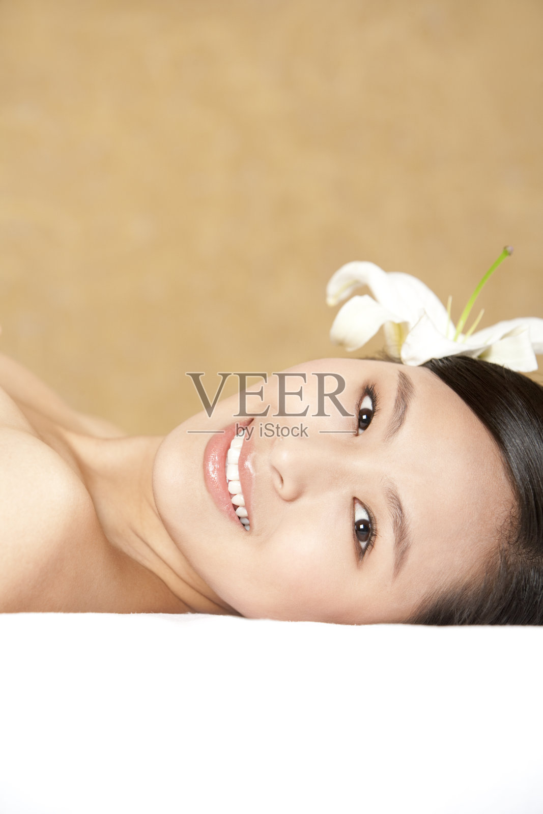 美女脸部特写照片摄影图片