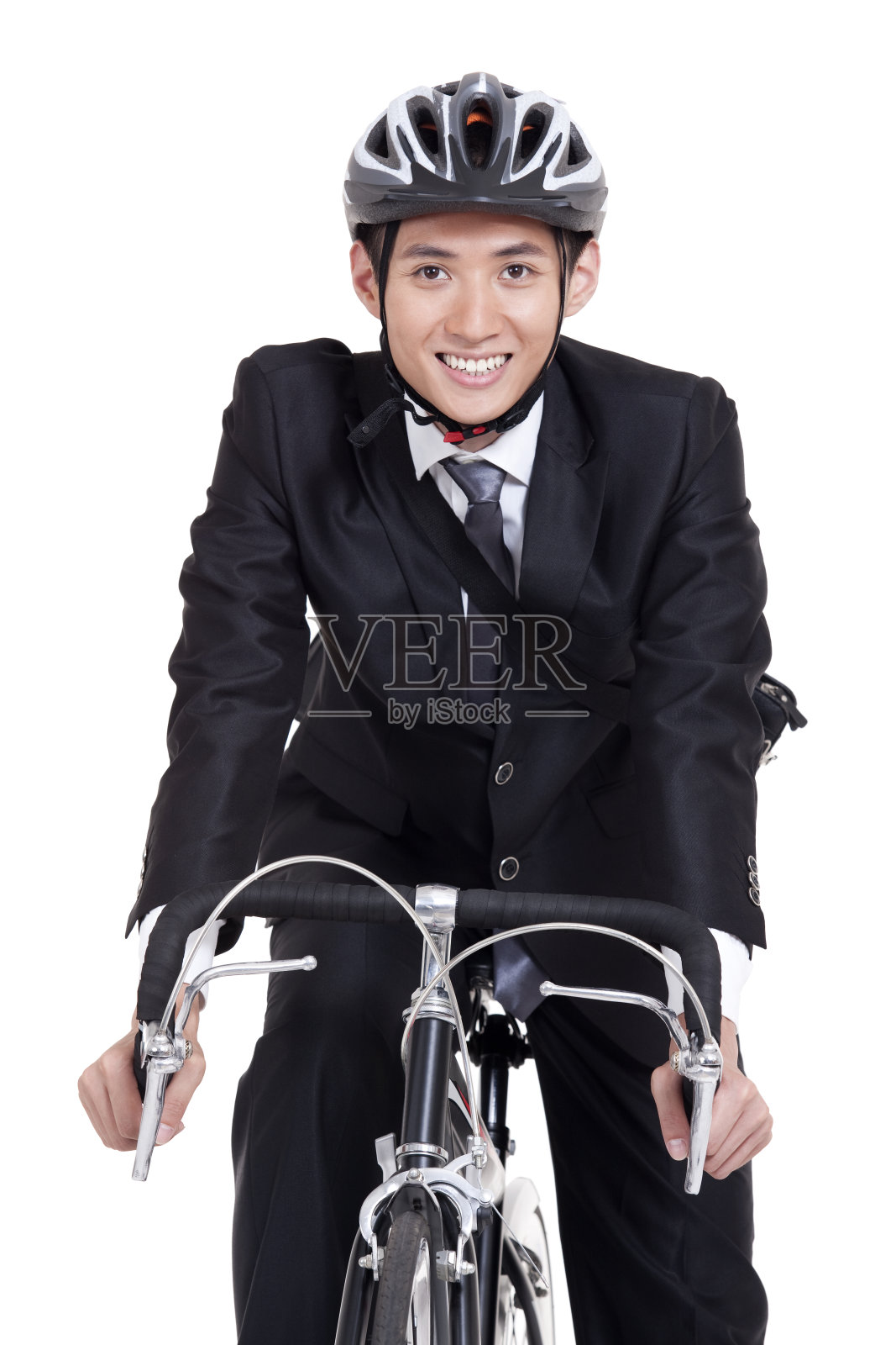 骑车男子肖像照片摄影图片