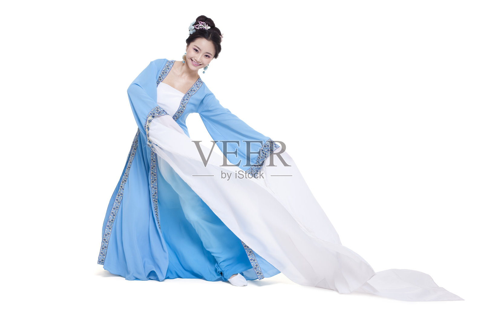 古装美女表演古典舞照片摄影图片