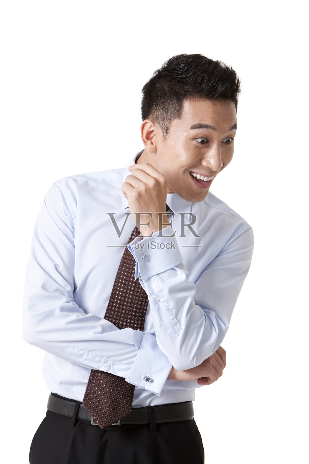 青年商务男士惊讶表情照片摄影图片