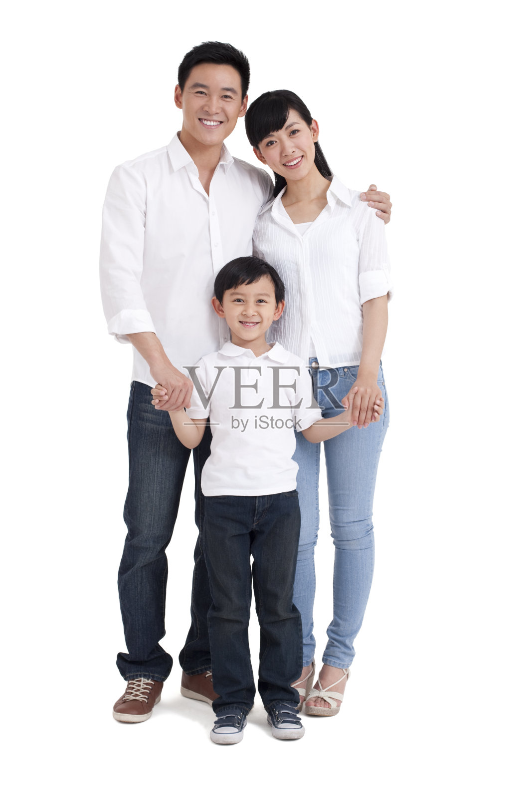 温馨的一家三口照片摄影图片