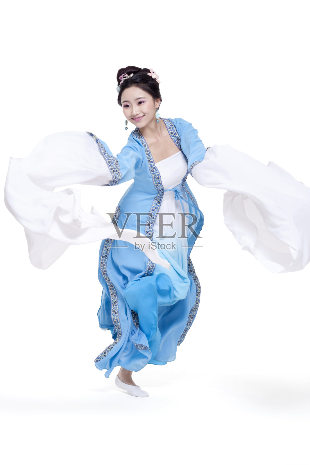 古装女子跳古典舞照片摄影图片