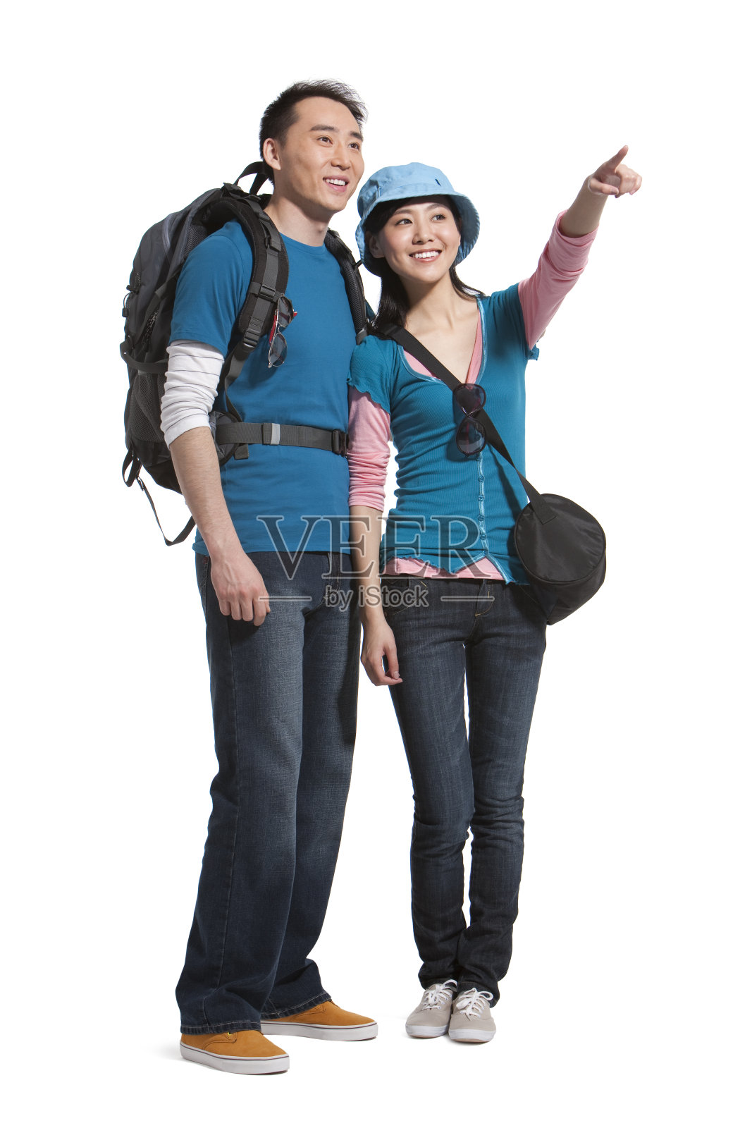 青年夫妇旅游肖像照片摄影图片