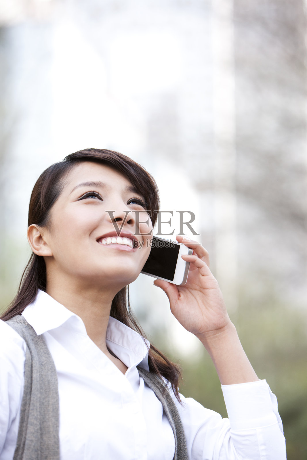 青年商务女士打电话照片摄影图片