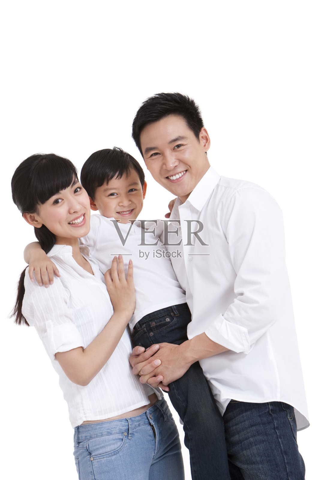 温馨的一家三口照片摄影图片